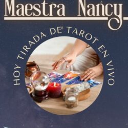 Historia tirada de tarot saturado azul
